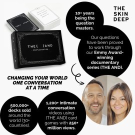 {THE AND} Couples Edition - 199 Meaningful Conversation Cards for Couples - Questions to Deepen Connection & Build Relationships - Date Night Card Game for Adults by The Skin Deep