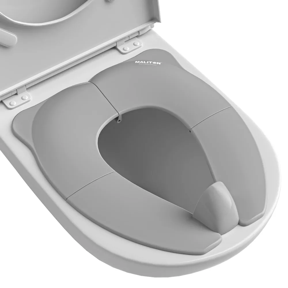Travel Potty Seat for Toddler & Kid, Maliton Portable Potty Seat with Storage Bag, Foldable Potty for Toddler Travel, Non-Slip Potty Training Toilet Seat Cover with Splash Guard (Grey) Travel Potty Seat for Toddler & Kid, Maliton Portable Potty Seat with Storage Bag, Foldable Potty for Toddler Travel, Non-Slip Potty Training Toilet Seat Cover with Splash Guard (Grey)