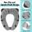 Travel Potty Seat for Toddler & Kid, Maliton Portable Potty Seat with Storage Bag, Foldable Potty for Toddler Travel, Non-Slip Potty Training Toilet Seat Cover with Splash Guard (Grey)