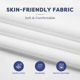 Comfyanno Cot Sheets for Daycare Standard Size - 23 x 51 - 10 Pack Bulk - Soft & Comfortable Brushed Microfiber - Fitted Cot Sheet Cover - for Daycare/Preschool Kids, Boy & Girls Nap Time - White Comfyanno Cot Sheets for Daycare Standard Size - 23 x 51 - 10 Pack Bulk - Soft & Comfortable Brushed Microfiber - Fitted Cot Sheet Cover - for Daycare/Preschool Kids, Boy & Girls Nap Time - White