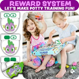 Potty Time Adventures Toddler Potty Training Chart by Lil ADVENTS - 14 Wooden Stacking Blocks / Prizes, Potty Training Advent Game - Behavior Reward Chart, Stickers & Activity Board - My Little Pony Potty Time Adventures Toddler Potty Training Chart by Lil ADVENTS - 14 Wooden Stacking Blocks / Prizes, Potty Training Advent Game - Behavior Reward Chart, Stickers & Activity Board - My Little Pony