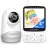 HelloBaby No WiFi Baby Monitor with Voice-Activated Night Vision,4 IPS Camera and Audio, 2-Way Talk and PTZ, 26H Battery and 1000ft Range, Portable for Nursery and Travel