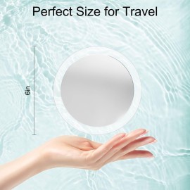 MIYADIVA 30X Magnifying Mirror Suction Cup for Easy Mounting, Use for Makeup Mirror, Travel Stick on Shower Mirror for Plucking Eyebrows 6 Inch MIYADIVA 30X Magnifying Mirror Suction Cup for Easy Mounting, Use for Makeup Mirror, Travel Stick on Shower Mirror for Plucking Eyebrows 6 Inch