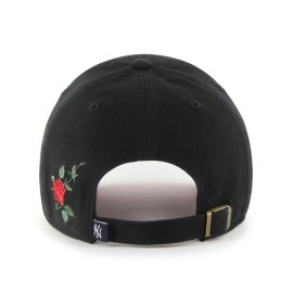 47 New York Yankees Thorn Clean Up Dad Hat Baseball Cap - Black/Rose 47 New York Yankees Thorn Clean Up Dad Hat Baseball Cap - Black/Rose