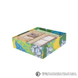 The Broken Token Game Organizer Compatible with Cascadia - Wooden Game Organizing Box with Multiple Trays