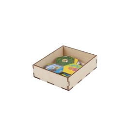 The Broken Token Game Organizer Compatible with Cascadia - Wooden Game Organizing Box with Multiple Trays