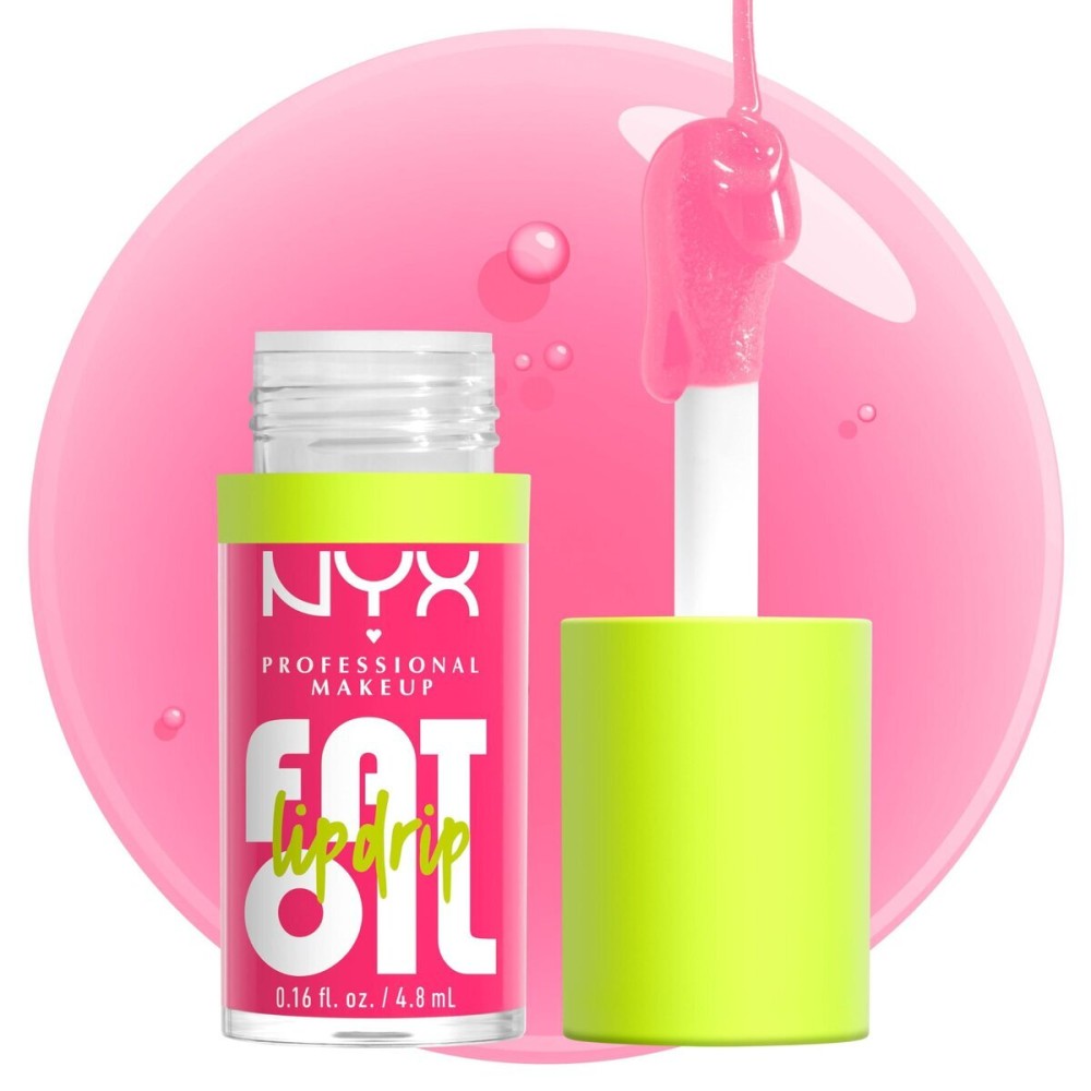 NYX PROFESSIONAL MAKEUP Fat Oil Lip Drip, Moisturizing Lip Oil Gloss, Vegan Tinted Formula, Up to 12 HR Hydration - Missed Call (Sheer Pink) NYX PROFESSIONAL MAKEUP Fat Oil Lip Drip, Moisturizing Lip Oil Gloss, Vegan Tinted Formula, Up to 12 HR Hydration - Missed Call (Sheer Pink)