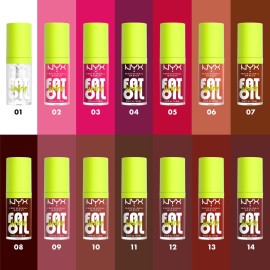 NYX PROFESSIONAL MAKEUP Fat Oil Lip Drip, Moisturizing Lip Oil Gloss, Vegan Tinted Formula, Up to 12 HR Hydration - Missed Call (Sheer Pink) NYX PROFESSIONAL MAKEUP Fat Oil Lip Drip, Moisturizing Lip Oil Gloss, Vegan Tinted Formula, Up to 12 HR Hydration - Missed Call (Sheer Pink)