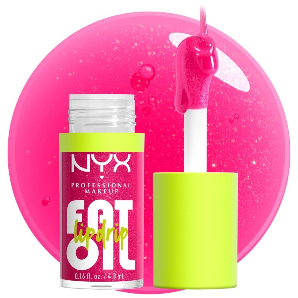 NYX PROFESSIONAL MAKEUP Fat Oil Lip Drip, Moisturizing Lip Oil Gloss, Vegan Tinted Formula, Up to 12 HR Hydration - Supermodel (Shimmering Magenta) NYX PROFESSIONAL MAKEUP Fat Oil Lip Drip, Moisturizing Lip Oil Gloss, Vegan Tinted Formula, Up to 12 HR Hydration - Supermodel (Shimmering Magenta)
