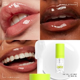 NYX PROFESSIONAL MAKEUP Fat Oil Lip Drip, Moisturizing Lip Oil Gloss, Vegan Tinted Formula, Up to 12 HR Hydration - My Main (Clear) NYX PROFESSIONAL MAKEUP Fat Oil Lip Drip, Moisturizing Lip Oil Gloss, Vegan Tinted Formula, Up to 12 HR Hydration - My Main (Clear)