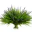 12 Bundles Artificial Plants Outdoor Fake Monkey Grass with Flowers for Pot UV Resistant Plant Decor for Window Garden Patio Hanging Planter Pathway Front Porch (Grass with Flowers)