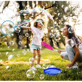 Roberly Bubble Wands Set Toys Bulk Funny Big Giant Large Bubble Making Maker with Tray for Kids Adult Summer Outdoor Playtime Activity Party Favors Gifts Birthday Games Roberly Bubble Wands Set Toys Bulk Funny Big Giant Large Bubble Making Maker with Tray for Kids Adult Summer Outdoor Playtime Activity Party Favors Gifts Birthday Games
