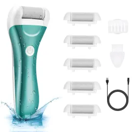 Callus Remover for Feet, Nicebirdie Electric Foot File Callus Removers Rechargeable Waterproof Pedicure Tools Foot Scrubber Shaver Feet Care Tool for Cracked Heels Dead Skin Green Callus Remover for Feet, Nicebirdie Electric Foot File Callus Removers Rechargeable Waterproof Pedicure Tools Foot Scrubber Shaver Feet Care Tool for Cracked Heels Dead Skin Green