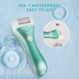 Callus Remover for Feet, Nicebirdie Electric Foot File Callus Removers Rechargeable Waterproof Pedicure Tools Foot Scrubber Shaver Feet Care Tool for Cracked Heels Dead Skin Green Callus Remover for Feet, Nicebirdie Electric Foot File Callus Removers Rechargeable Waterproof Pedicure Tools Foot Scrubber Shaver Feet Care Tool for Cracked Heels Dead Skin Green