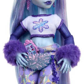 Monster High Doll, Abbey Bominable Yeti with Pet Mammoth Tundra & Accessories Including Furry Scarf & Snowflake Backpack Monster High Doll, Abbey Bominable Yeti with Pet Mammoth Tundra & Accessories Including Furry Scarf & Snowflake Backpack