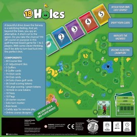 Seabrook Studios 18 Holes: Second Edition Base Game - Compete to Create A Golf Course, Seabrook Studios, Ages 14+, 1-5 Players , Green Seabrook Studios 18 Holes: Second Edition Base Game - Compete to Create A Golf Course, Seabrook Studios, Ages 14+, 1-5 Players , Green