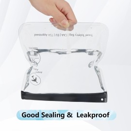 4Pcs Clear TSA Approved Security Toiletry Bag Quart Size for EU UK & US Carry-on Regulations Waterproof & Leakproof Travel Bags for Liquids 4Pcs Clear TSA Approved Security Toiletry Bag Quart Size for EU UK & US Carry-on Regulations Waterproof & Leakproof Travel Bags for Liquids