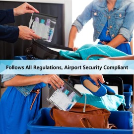 4Pcs Clear TSA Approved Security Toiletry Bag Quart Size for EU UK & US Carry-on Regulations Waterproof & Leakproof Travel Bags for Liquids 4Pcs Clear TSA Approved Security Toiletry Bag Quart Size for EU UK & US Carry-on Regulations Waterproof & Leakproof Travel Bags for Liquids