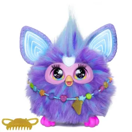 Furby Purple, 15 Fashion Accessories, Interactive Plush Toys for 6 Year Old Girls & Boys & Up, Voice Activated Animatronic Furby Purple, 15 Fashion Accessories, Interactive Plush Toys for 6 Year Old Girls & Boys & Up, Voice Activated Animatronic