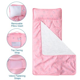 Toddler Nap Mat with Pillow and Blanket 50 x 21 x 1.5, Nap Mat for Boys Girls Super Soft and Cozy, Kids Sleeping Bag for Preschool, Daycare, Toddler Sleeping Bag, Pink Horse Toddler Nap Mat with Pillow and Blanket 50 x 21 x 1.5, Nap Mat for Boys Girls Super Soft and Cozy, Kids Sleeping Bag for Preschool, Daycare, Toddler Sleeping Bag, Pink Horse