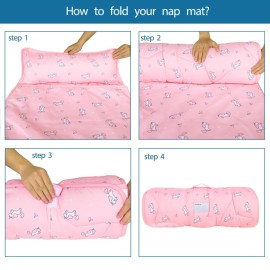 Toddler Nap Mat with Pillow and Blanket 50 x 21 x 1.5, Nap Mat for Boys Girls Super Soft and Cozy, Kids Sleeping Bag for Preschool, Daycare, Toddler Sleeping Bag, Pink Horse Toddler Nap Mat with Pillow and Blanket 50 x 21 x 1.5, Nap Mat for Boys Girls Super Soft and Cozy, Kids Sleeping Bag for Preschool, Daycare, Toddler Sleeping Bag, Pink Horse