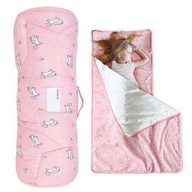 Toddler Nap Mat with Pillow and Blanket 50 x 21 x 1.5, Nap Mat for Boys Girls Super Soft and Cozy, Kids Sleeping Bag for Preschool, Daycare, Toddler Sleeping Bag, Pink Horse Toddler Nap Mat with Pillow and Blanket 50 x 21 x 1.5, Nap Mat for Boys Girls Super Soft and Cozy, Kids Sleeping Bag for Preschool, Daycare, Toddler Sleeping Bag, Pink Horse