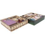The Broken Token Game Organizer Compatible with Villainous - Wooden Game Organizing Box with Multiple Trays