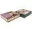 The Broken Token Game Organizer Compatible with Villainous - Wooden Game Organizing Box with Multiple Trays