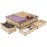 The Broken Token Game Organizer Compatible with Villainous - Wooden Game Organizing Box with Multiple Trays