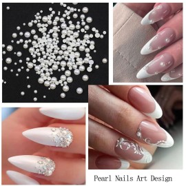 4 Boxes Flatback Rhinestones and Pearls Nail Charms for Acrylics - Crystals, Half Rounds, and Accessories for DIY Nail Art Decor 4 Boxes Flatback Rhinestones and Pearls Nail Charms for Acrylics - Crystals, Half Rounds, and Accessories for DIY Nail Art Decor