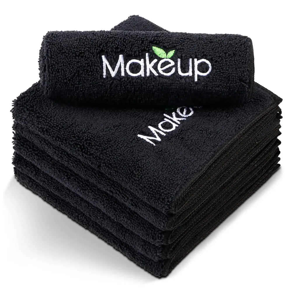 Orighty Microfiber Makeup Remover Cloths - Super Soft, Quick Dry Face Towels for Cleansing, 13 x 13 Inch, 6 Count, Black Orighty Microfiber Makeup Remover Cloths - Super Soft, Quick Dry Face Towels for Cleansing, 13 x 13 Inch, 6 Count, Black