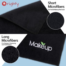 Orighty Microfiber Makeup Remover Cloths - Super Soft, Quick Dry Face Towels for Cleansing, 13 x 13 Inch, 6 Count, Black Orighty Microfiber Makeup Remover Cloths - Super Soft, Quick Dry Face Towels for Cleansing, 13 x 13 Inch, 6 Count, Black