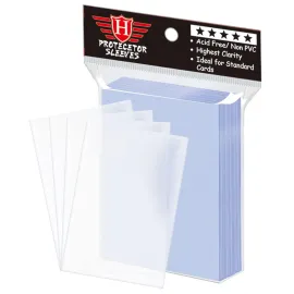 100 Counts Clear Penny Card Sleeves for Trading Ca..