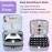 ALSLEA Nail Polish Organizer Double layer Nail Polish Case for Nail Dryer Lamp Holds 30 Bottles (15ml - 0.5 fl.oz) Portable Nail Storage Organizer for Nail Tech (Gray)