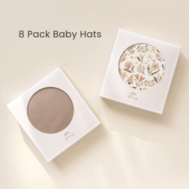 Konssy 8 Pack Baby Newborn Hats Set Knot Beanie Hats Soft for Infant Baby Girls Boys Caps 0-6 Months Konssy 8 Pack Baby Newborn Hats Set Knot Beanie Hats Soft for Infant Baby Girls Boys Caps 0-6 Months