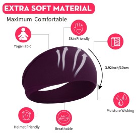 RITOPER Women\'s Extra Soft Wide Thick Yoga Headbands, Non Slip Sweat Bands, 6 Pack Solid Hair Bands, Black, Tennis, Yoga, Running RITOPER Women\'s Extra Soft Wide Thick Yoga Headbands, Non Slip Sweat Bands, 6 Pack Solid Hair Bands, Black, Tennis, Yoga, Running