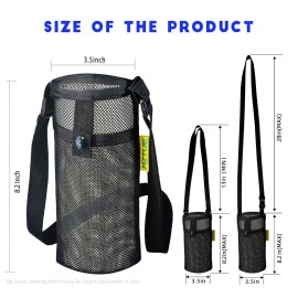 MZTUE 2-Pcs Water Bottle Holder with Strap, Premium Easy Clean, Light Water Bottle Carrier Bag with Pocket for Hiking, Walking, Travel MZTUE 2-Pcs Water Bottle Holder with Strap, Premium Easy Clean, Light Water Bottle Carrier Bag with Pocket for Hiking, Walking, Travel