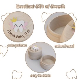 Tooth Fairy Box for Girls, Cute Carved Wooden Box with 3D Tooth, Stores Lost Teeth for Kids, Souvenir Dropped Tooth Keepsake Storage Box Gift for Little GirlP-Wings-T Tooth Fairy Box for Girls, Cute Carved Wooden Box with 3D Tooth, Stores Lost Teeth for Kids, Souvenir Dropped Tooth Keepsake Storage Box Gift for Little GirlP-Wings-T