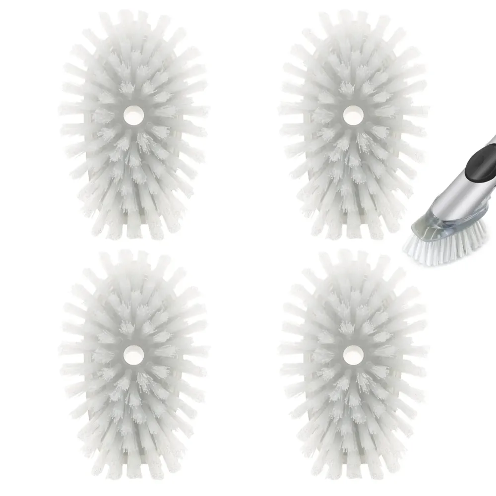 Brush Refills for OXO Dish Brush - 4 Pack Dish Brush Cleaning Soap Dispensing Head Replacement for Scrubber(Grey) Brush Refills for OXO Dish Brush - 4 Pack Dish Brush Cleaning Soap Dispensing Head Replacement for Scrubber(Grey)