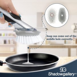 Brush Refills for OXO Dish Brush - 4 Pack Dish Brush Cleaning Soap Dispensing Head Replacement for Scrubber(Grey) Brush Refills for OXO Dish Brush - 4 Pack Dish Brush Cleaning Soap Dispensing Head Replacement for Scrubber(Grey)