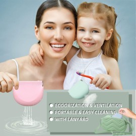 Onbuwws Silicone Pink Retainer Case With Lanyard - Slim Cute Dental Container for Braces, Partial Denture, Night Mouth Guard, Aligner - Travel Holder for Girls, Women, Kids, Men Onbuwws Silicone Pink Retainer Case With Lanyard - Slim Cute Dental Container for Braces, Partial Denture, Night Mouth Guard, Aligner - Travel Holder for Girls, Women, Kids, Men