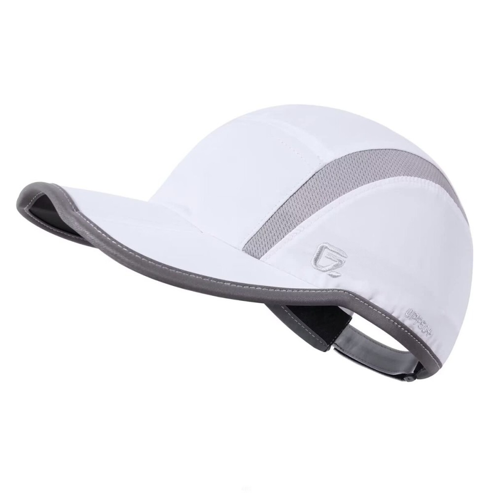 GADIEMKENSD Baseball Cap Nylon Running Outdoor Sports Hat for Men Woman Adjustable Quick Drying Reflective Foldable 50+ UPF Inhibit UV Mesh Water Repellency Race Performance Lightweight White GADIEMKENSD Baseball Cap Nylon Running Outdoor Sports Hat for Men Woman Adjustable Quick Drying Reflective Foldable 50+ UPF Inhibit UV Mesh Water Repellency Race Performance Lightweight White