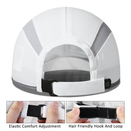 GADIEMKENSD Baseball Cap Nylon Running Outdoor Sports Hat for Men Woman Adjustable Quick Drying Reflective Foldable 50+ UPF Inhibit UV Mesh Water Repellency Race Performance Lightweight White GADIEMKENSD Baseball Cap Nylon Running Outdoor Sports Hat for Men Woman Adjustable Quick Drying Reflective Foldable 50+ UPF Inhibit UV Mesh Water Repellency Race Performance Lightweight White