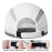 GADIEMKENSD Baseball Cap Nylon Running Outdoor Sports Hat for Men Woman Adjustable Quick Drying Reflective Foldable 50+ UPF Inhibit UV Mesh Water Repellency Race Performance Lightweight White