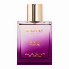 Bella Vita Luxury Date Perfume for Women | Eau De Parfum for Women | Pink Pepper, Red Fruit & Jasmine | Fruity & Spicy Long-Lasting EDP Fragrance Scent | 100 ML (3.34 FL. OZ.)