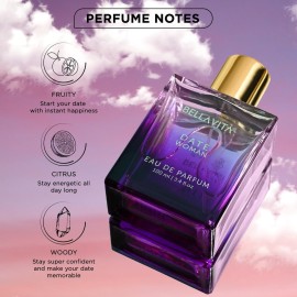 Bella Vita Luxury Date Perfume for Women | Eau De Parfum for Women | Pink Pepper, Red Fruit & Jasmine | Fruity & Spicy Long-Lasting EDP Fragrance Scent | 100 ML (3.34 FL. OZ.) Bella Vita Luxury Date Perfume for Women | Eau De Parfum for Women | Pink Pepper, Red Fruit & Jasmine | Fruity & Spicy Long-Lasting EDP Fragrance Scent | 100 ML (3.34 FL. OZ.)