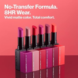REVLON Lipstick, ColorStay Suede Ink, Built-in Primer, Infused with Vitamin E, Waterproof, Smudge-proof, Matte Color, 004 Pure Talent, 0.09 oz. REVLON Lipstick, ColorStay Suede Ink, Built-in Primer, Infused with Vitamin E, Waterproof, Smudge-proof, Matte Color, 004 Pure Talent, 0.09 oz.