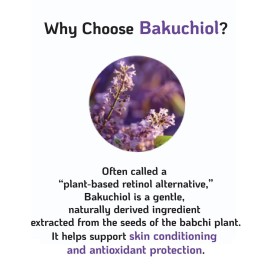 Korean Bakuchiol Concentrate Mix 2 Drops In Any Step of Your Skin Care Routine Retinol Alternative Non GMO Vegan Certificate Safe Natural Botanical Antioxidant Cold Pressed 10000ppm 30ml