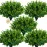 Lnoicy Artificial Greenery Plants Outdoor UV Resistant Fake Plants Boxwood Shrubs Grass,20 Bundles for Farmhouse Home Garden Office Patio Backyard Wedding and Indoor Outdoor Decoration