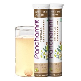 Panchamrit Triphala Effervescent | Relieves Constipation, Colon Cleanse, Improves Digestive Health & Manage Weight | with Ayurvedic Herbs, Triphala &Saunf Along with Prebiotics|20 Tablets (Pack of 2) Panchamrit Triphala Effervescent | Relieves Constipation, Colon Cleanse, Improves Digestive Health & Manage Weight | with Ayurvedic Herbs, Triphala &Saunf Along with Prebiotics|20 Tablets (Pack of 2)
